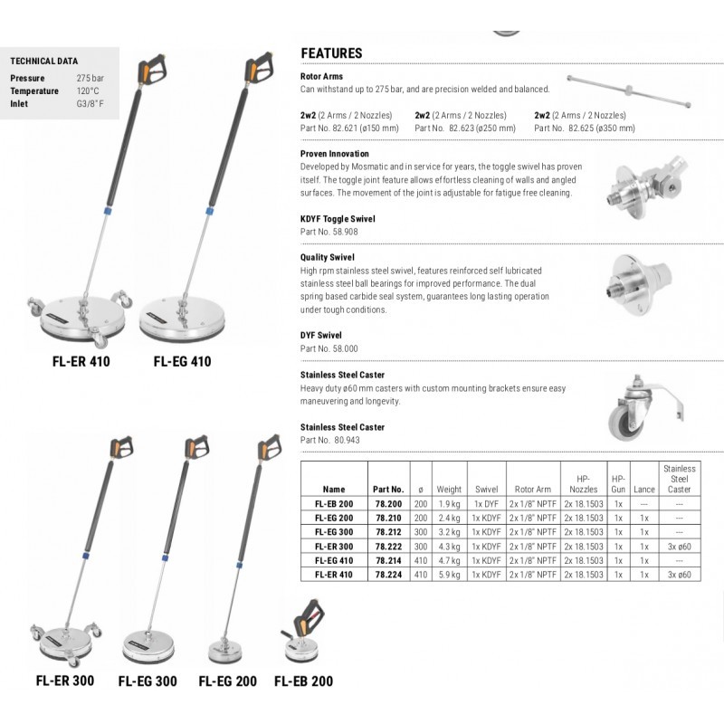 Mosmatic surface cleaner FL-ER 410 Universal - Image 3